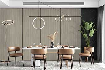 咸阳轻奢风格-餐厅