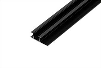 咸阳航空纤维墙咔铝合金带灯中条（哑黑氧化）