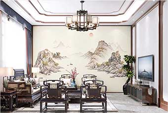 咸阳森佰汇航空纤维墙咔（巴山蜀水）