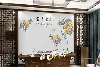 咸阳森佰汇航空纤维墙咔（富贵荣华）