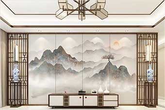 咸阳森佰汇航空纤维（山水画系列）