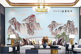 咸阳森佰汇航空纤维墙咔（鸿运当头）